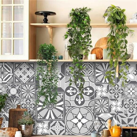 Set of 3 artificial hanging plants faux eucalyptus greenery indoor home decor - Picture 6 of 7